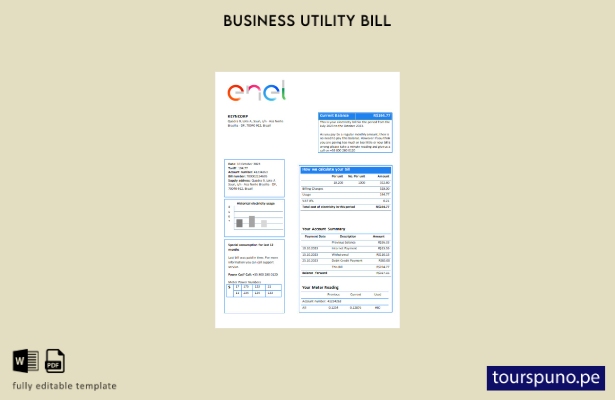 lista para imprimir plantilla de factura comercial de servicios eléctricos de En